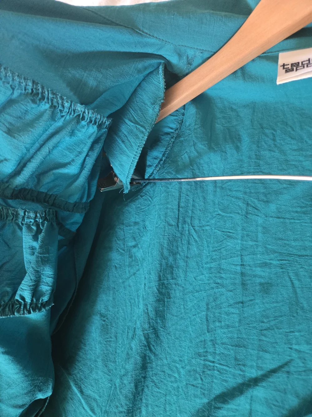 Vintage 1980s Teddi Sport Blue Polyester Full Zip Windbreaker Jacket USA - Picture 7 of 13